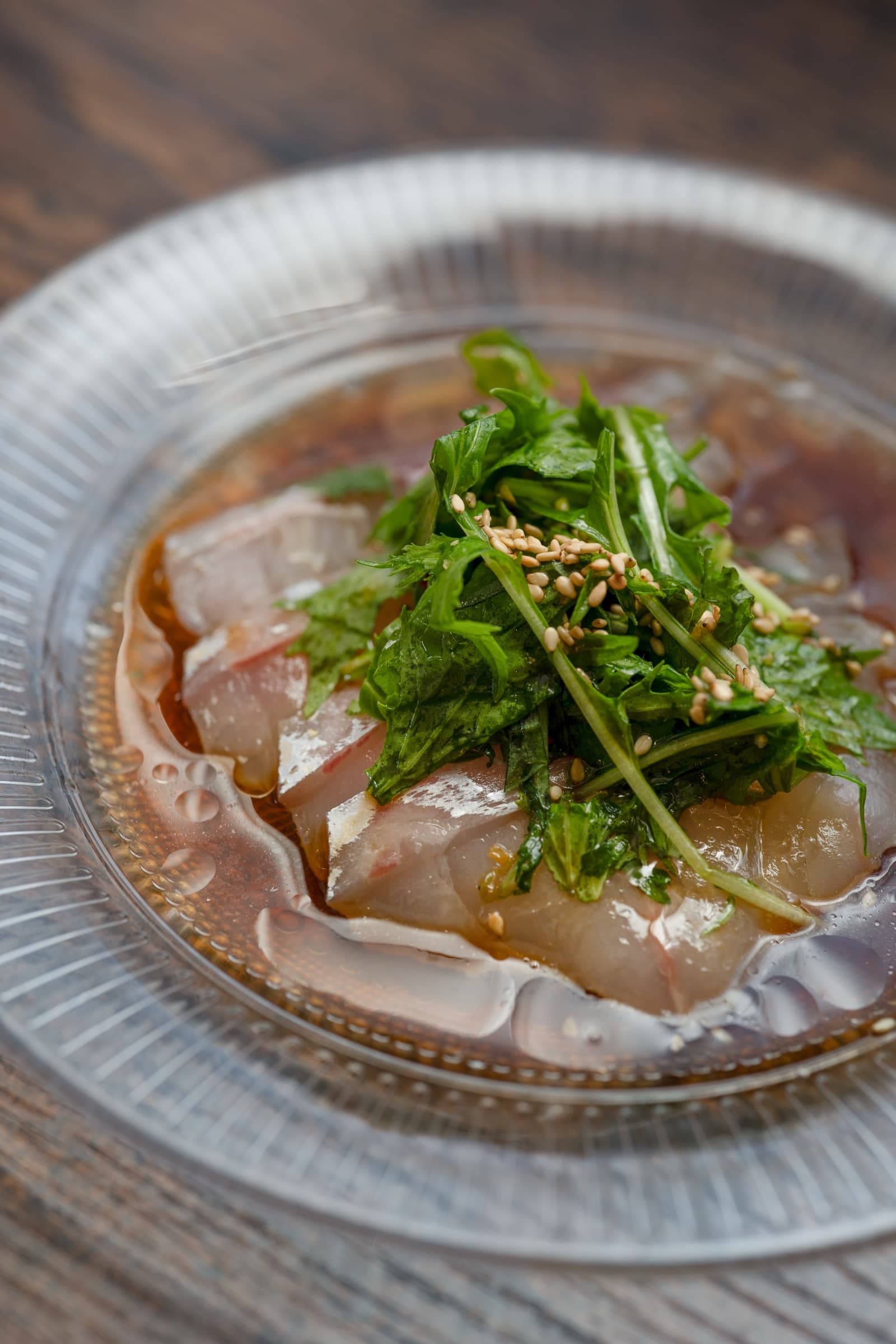 A sashimi course prepared by JapaKen